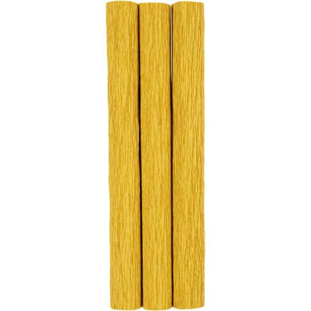 Kräppapper, ark 25x60 cm, Stretchbarhet: 180%, 105 g, curry, 3 ark/ 1 förp.