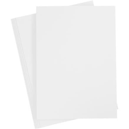 Kartong, A4, ark 210x297 mm, 220 g, vit, 10 ark/ 1 förp.