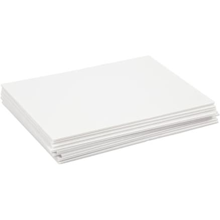 Foamboard, A4, ark 210x297 mm, tjocklek 3 mm, vit, 10 ark/1 frp.