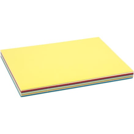 Vårkartong, A5, ark 148x210 mm, 180 g, mixade färger, 60 mix. ark/ 1 förp.