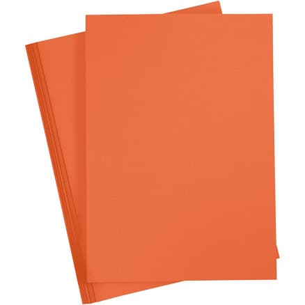 Kartongpapper, A3, ark 297x420 mm, 180 g, orange, 20 ark/ 1 förp.