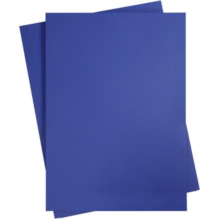Kartongpapper, A2, ark 420x594 mm, 180 g, kungsblå, 10 ark/ 1 förp.