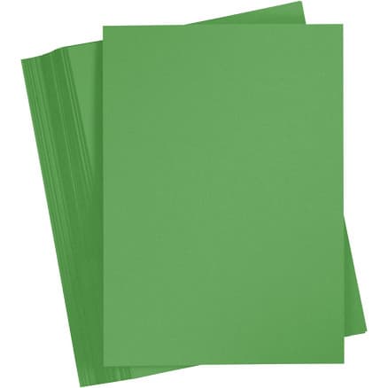 Kartongpapper, A5, 180 g, gräsgrön, 100 ark/ 1 förp.