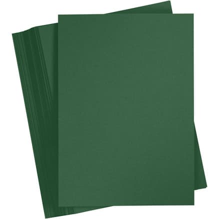 Kartongpapper, A5, 180 g, mörkgrön, 100 ark/ 1 förp.