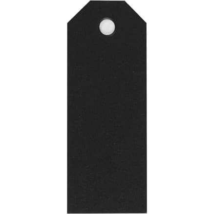 Manillamärken, stl. 3x8 cm, 220 g, svart, 20 st./ 1 förp.