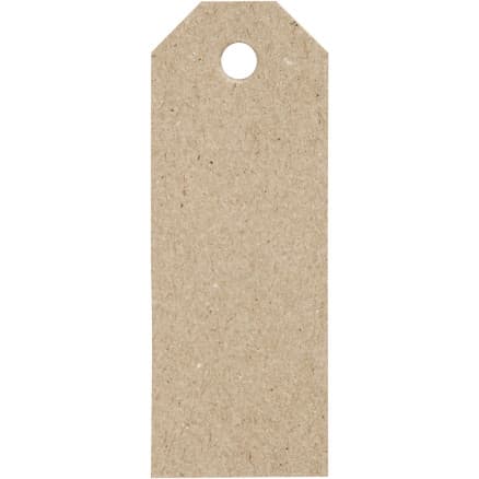 Manillamärken, stl. 3x8 cm, 220 g, natur, 20 st./ 1 förp.