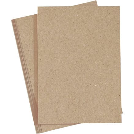 Kartong, A4, ark 210x297 mm, 220 g, natur, 10 ark/ 1 förp.