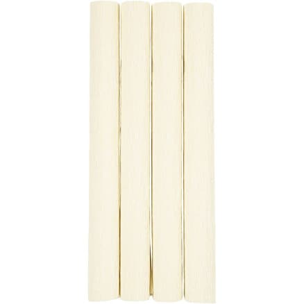 Kräppapper, ark 25x60 cm, Stretchbarhet: 180%, 105 g, off white, 4 ark/ 1 förp.