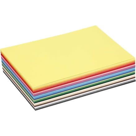 Creativ Kartong, A5, ark 148x210 mm, 180 g, Ass. färger, 60 ass. ark/ 1 frp.