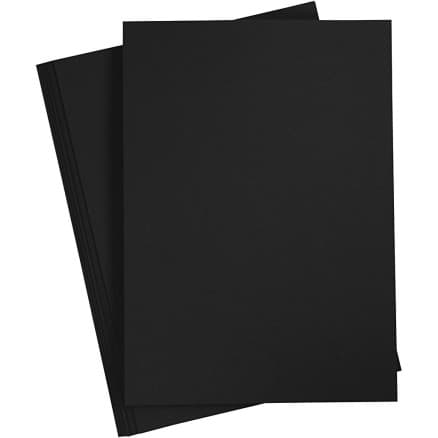 Papper, A4, ark 210x297 mm, 80 g, svart, 20 st./ 1 förp.