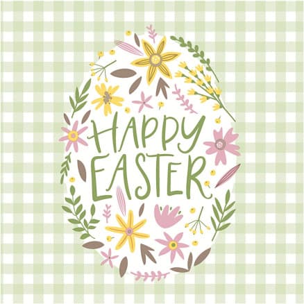 Servetter, Happy Easter, stl. 33x33 cm, 20 st./ 1 förp.