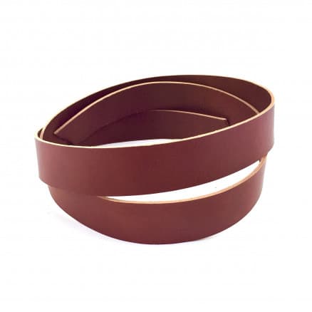 Läderrem Cognac 120cm 15mm