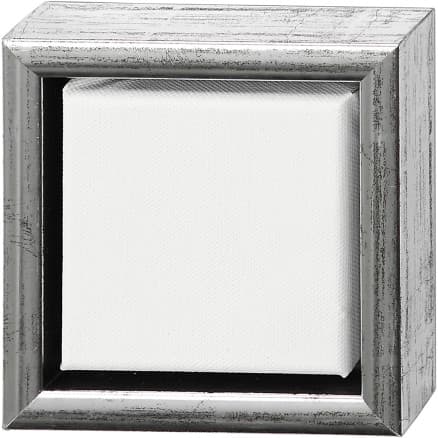 Duk med ram, stl. 10x10 cm, 360 g, mixade färger, 1 st.