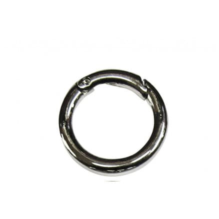 Karbinring/Karbinhake Rund Nickel 16mm - 1 st.