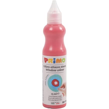 Fönsterfärg, D: 3,2 cm, röd, 75 ml/ 1 flaska