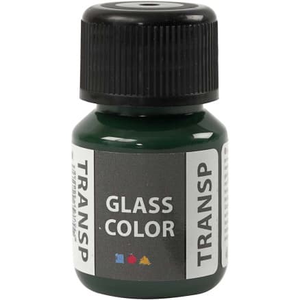Glasfärg transparent, briljantgrön, 30 ml/ 1 flaska