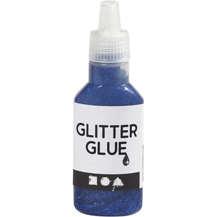 Glitterlim, mörkblå, 25 ml/ 1 flaska