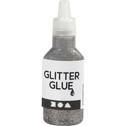 Glitterlim, silver, 25 ml/ 1 flaska