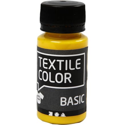 Textilfärg, primärgul, 50 ml/ 1 flaska