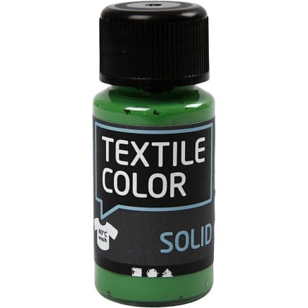 Solid textilfärg, täckande, briljantgrön, 50 ml/ 1 flaska
