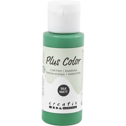 Plus Color Hobbyfärg, briljantgrön, 60 ml/ 1 flaska