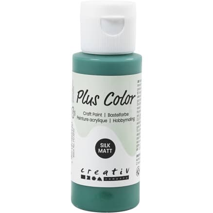 Plus Color Hobbyfärg, mörkgrön, 60 ml/ 1 flaska