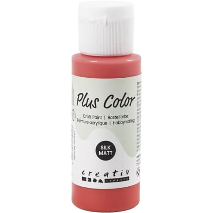 Plus Color Hobbyfärg, crimson red, 60 ml/ 1 flaska