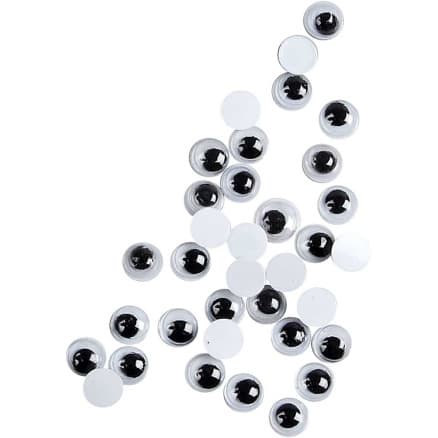 Rörliga Ã–gon, ej självhäftande, Dia. 6 mm, 1000 st./ 1 förp.