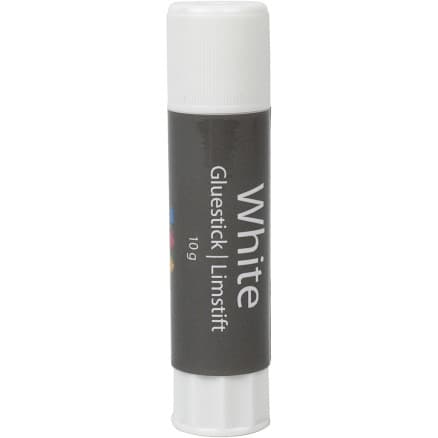 Vitt limstift, rund, 10 g, 1 st.
