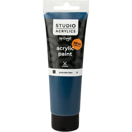 Creall Studio Akrylfärg, täckande, prussian blue (34), 120 ml/ 1 flaska