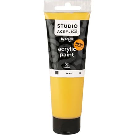 Creall Studio Akrylfärg, täckande, ochre (60), 120 ml/ 1 flaska