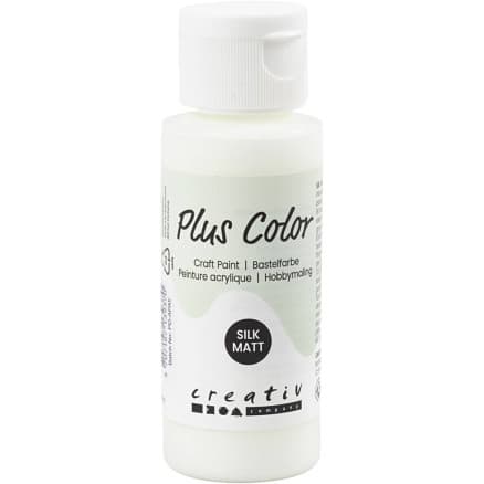 Plus Color Hobbyfärg, råvit, 60 ml/ 1 flaska