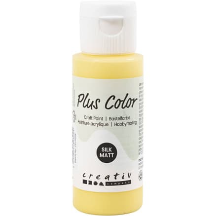 Plus Color Hobbyfärg, primrose yellow, 60 ml/ 1 flaska