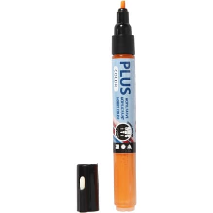 Plus Color Tusch, L: 14,5 cm, spets 1-2 mm, pumpkin, 5,5 ml, 1 st.