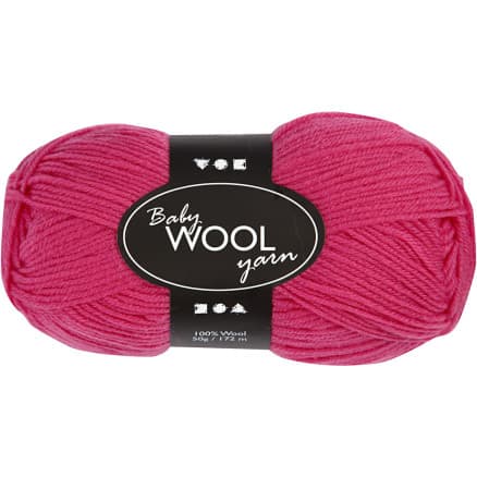 Babygarn, L: 172 m, cerise, 50 g/ 1 nystan
