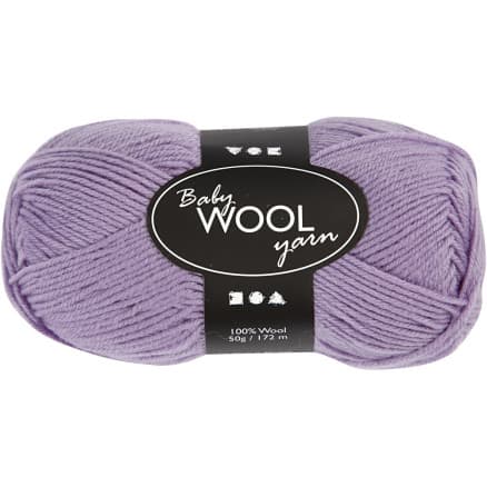 Babygarn, L: 172 m, lila, 50 g/ 1 nystan