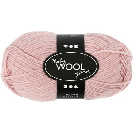 Babygarn, L: 172 m, dusty rose, 50 g/ 1 nystan
