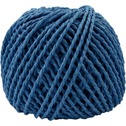 Paperyarn, tjocklek 2,5-3 mm, mörkblå, 150 g, 40 m/ 1 nystan