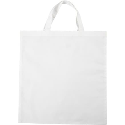 Mulebag, storlek 38x42 cm, 130 g, vit, 1 st.