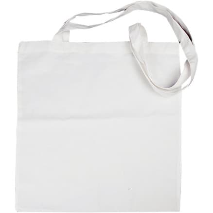 Tygkasse, stl. 38x42 cm, 130 g, vit, 10 st./ 1 förp.