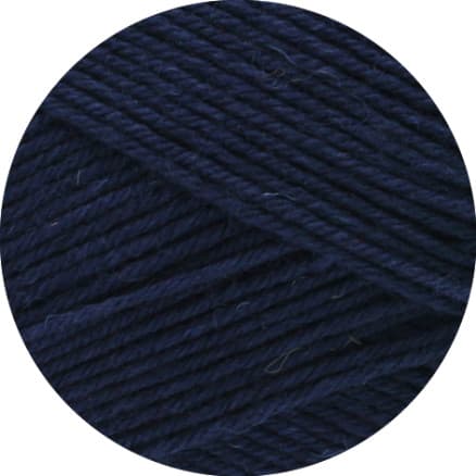 Lana Grossa Meilenweit 100 Merino Extrafine Uni Garn 2407 Nattblå
