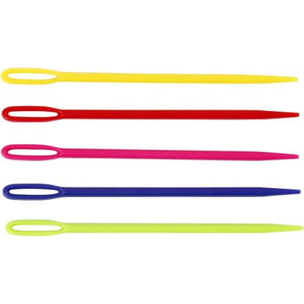 Sticknålar, L: 7 cm, mixade färger, 5 st./ 1 förp.