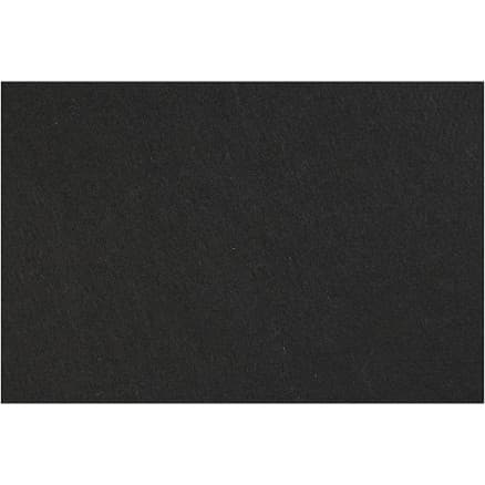 Hobbyfilt, ark 42x60 cm, tjocklek 3 mm, svart, 1 ark