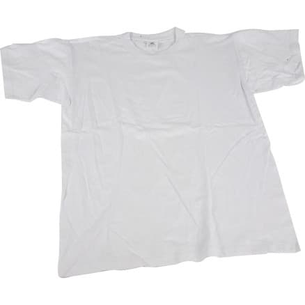 T-shirt, B: 36 cm, storlek 5-6 år, rund hals, 145 g, vit, 1 st.
