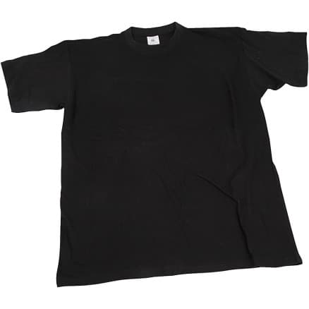 T-shirt, B: 32 cm, storlek 3-4 år, rund hals, 145 g, svart, 1 st.