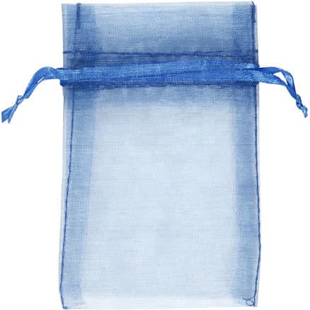Organzapåsar, stl. 7x10 cm, blå, 10 st./ 1 förp.
