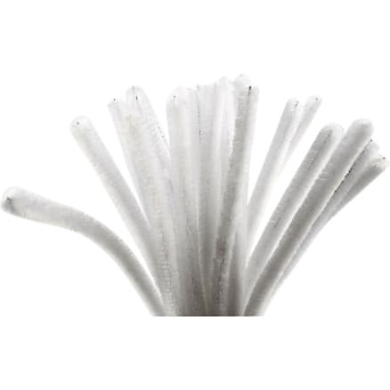 Piprensare, L: 30 cm, tjocklek 9 mm, vit, 25 st / 1 pk.
