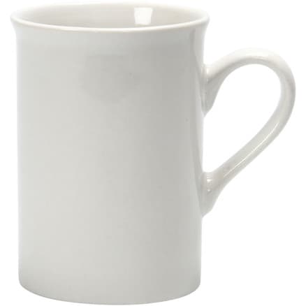 Mugg, H: 10 cm, diam. 7,4 cm, 245 ml, vit, 1 st.