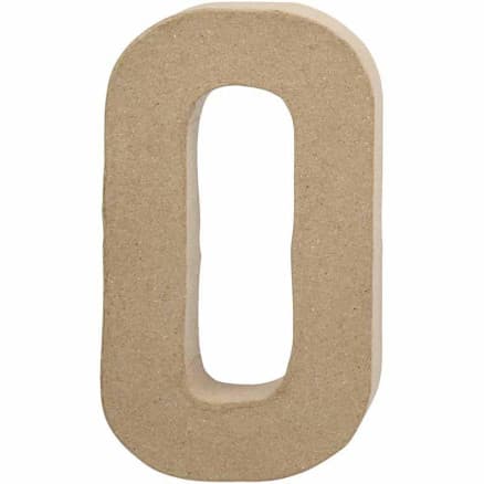 Bokstav, O, H: 20,4 cm, B: 11,5 cm, tjocklek 2,5 cm, 1 st.