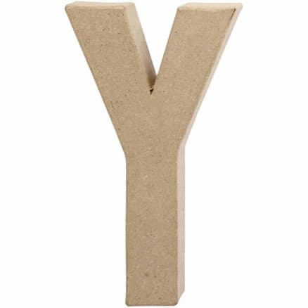 Bokstav, Y, H: 20 cm, B: 11,5 cm, tjocklek 2,5 cm, 1 st.